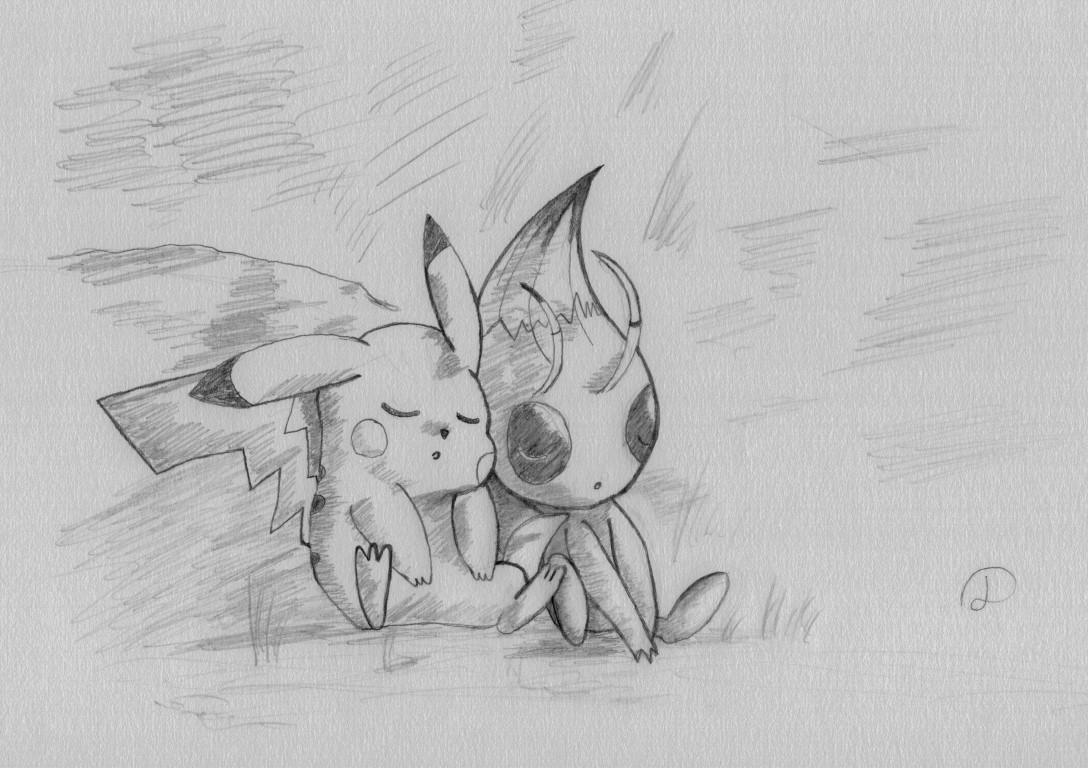 Celebi and Pikachu